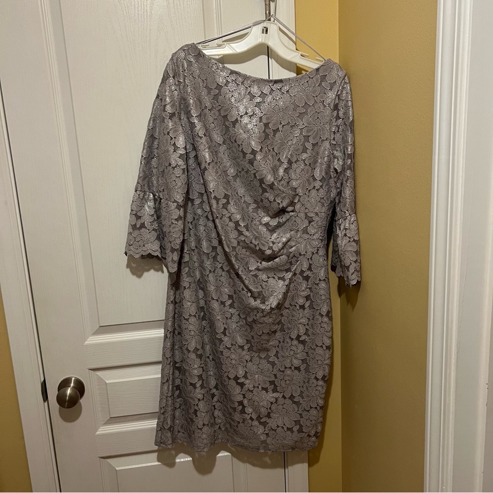 Gray lace dress